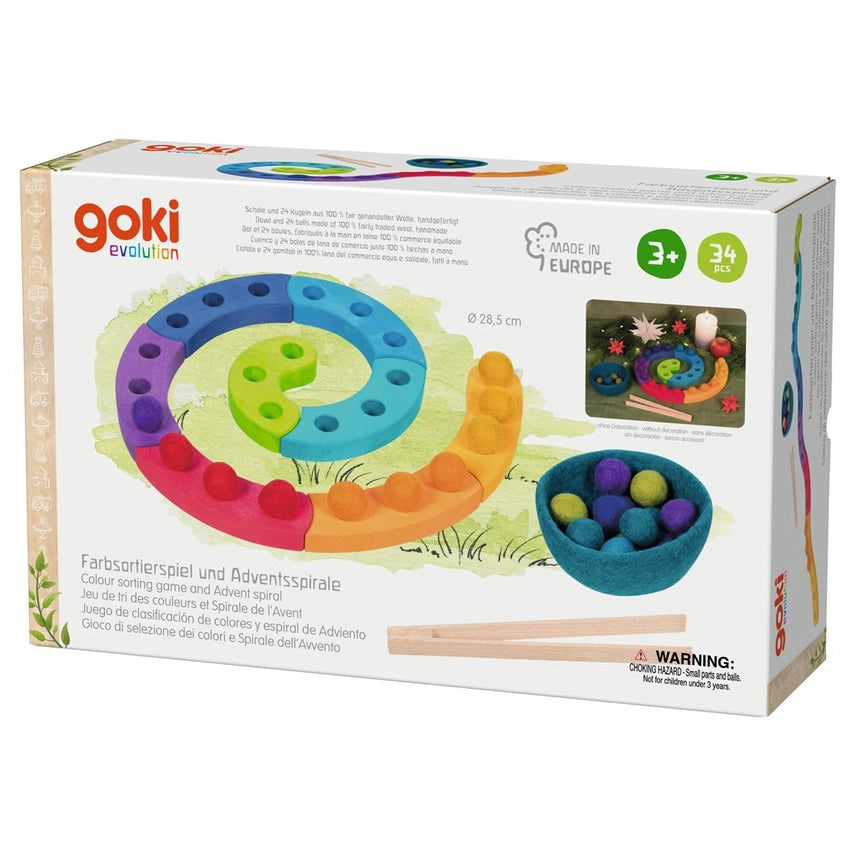 Color Sorting Game and Advent Spiral by Goki