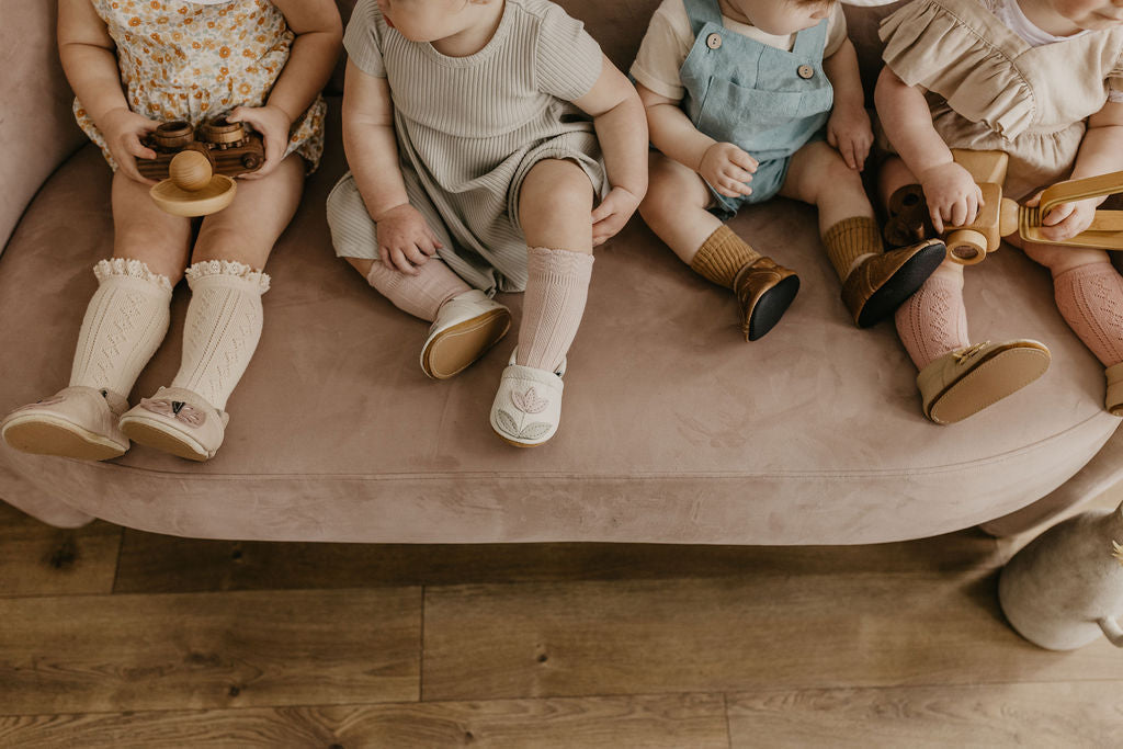 Sahara Butterflies // Cute Critters Leather Shoes Baby and Toddler