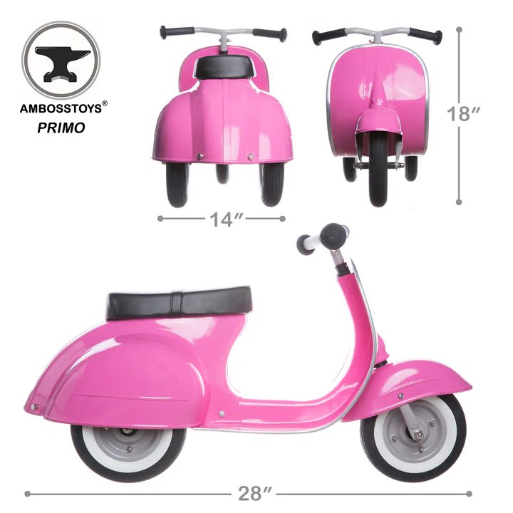 Ambosstoys PRIMO Ride On Kids Toy Classic (Red)