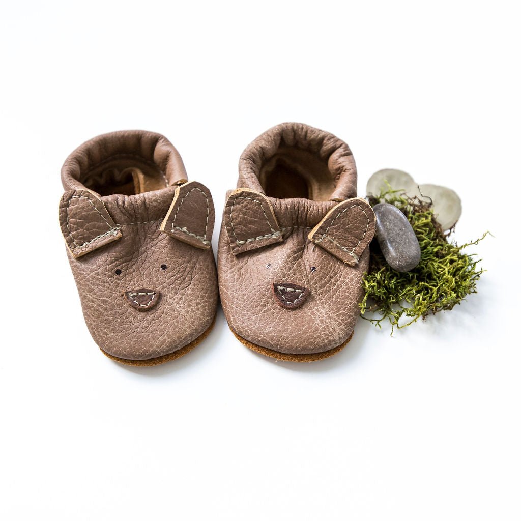 Chai Bear // Cute Critters Leather Shoes Baby and Toddler