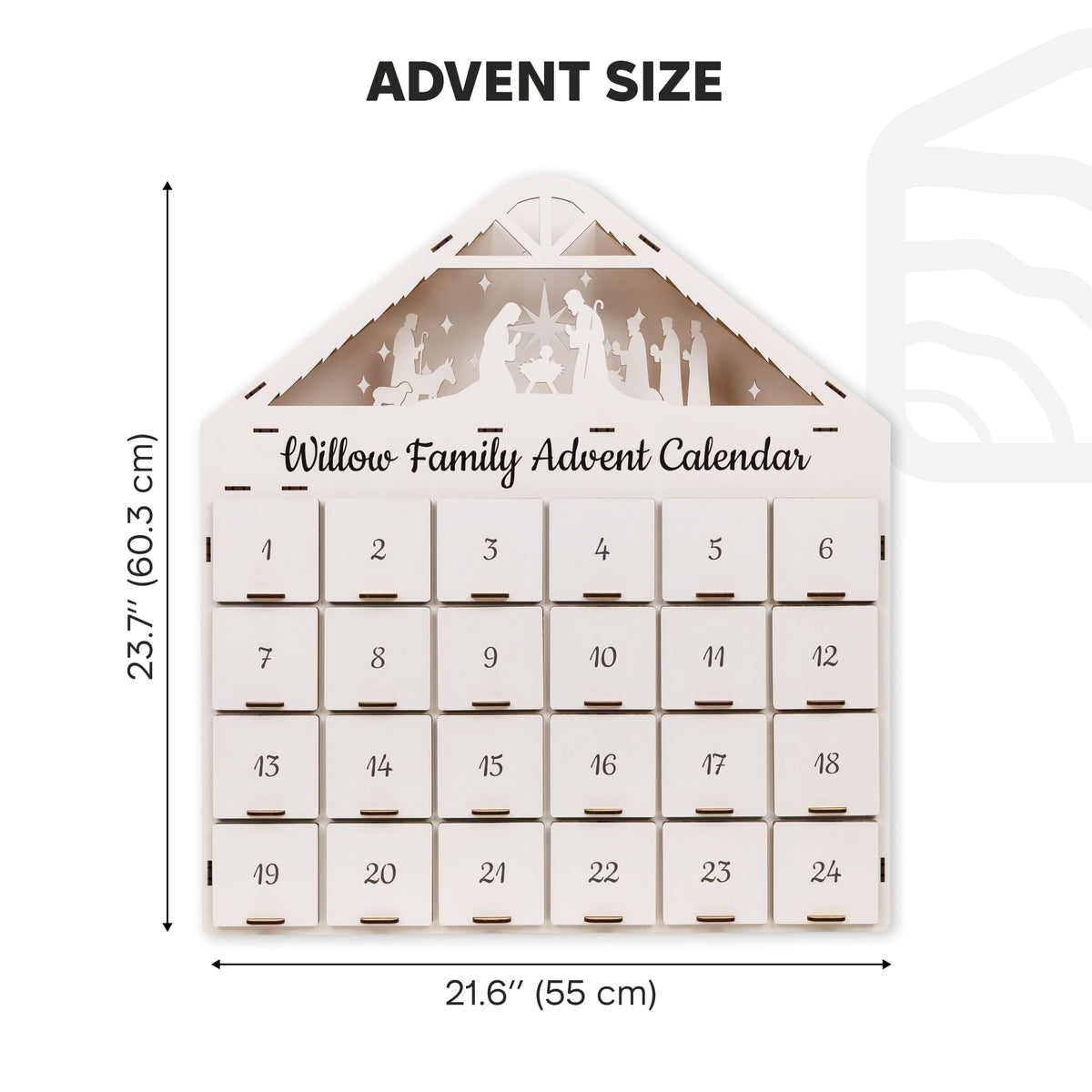 Christmas Advent Calendar - White