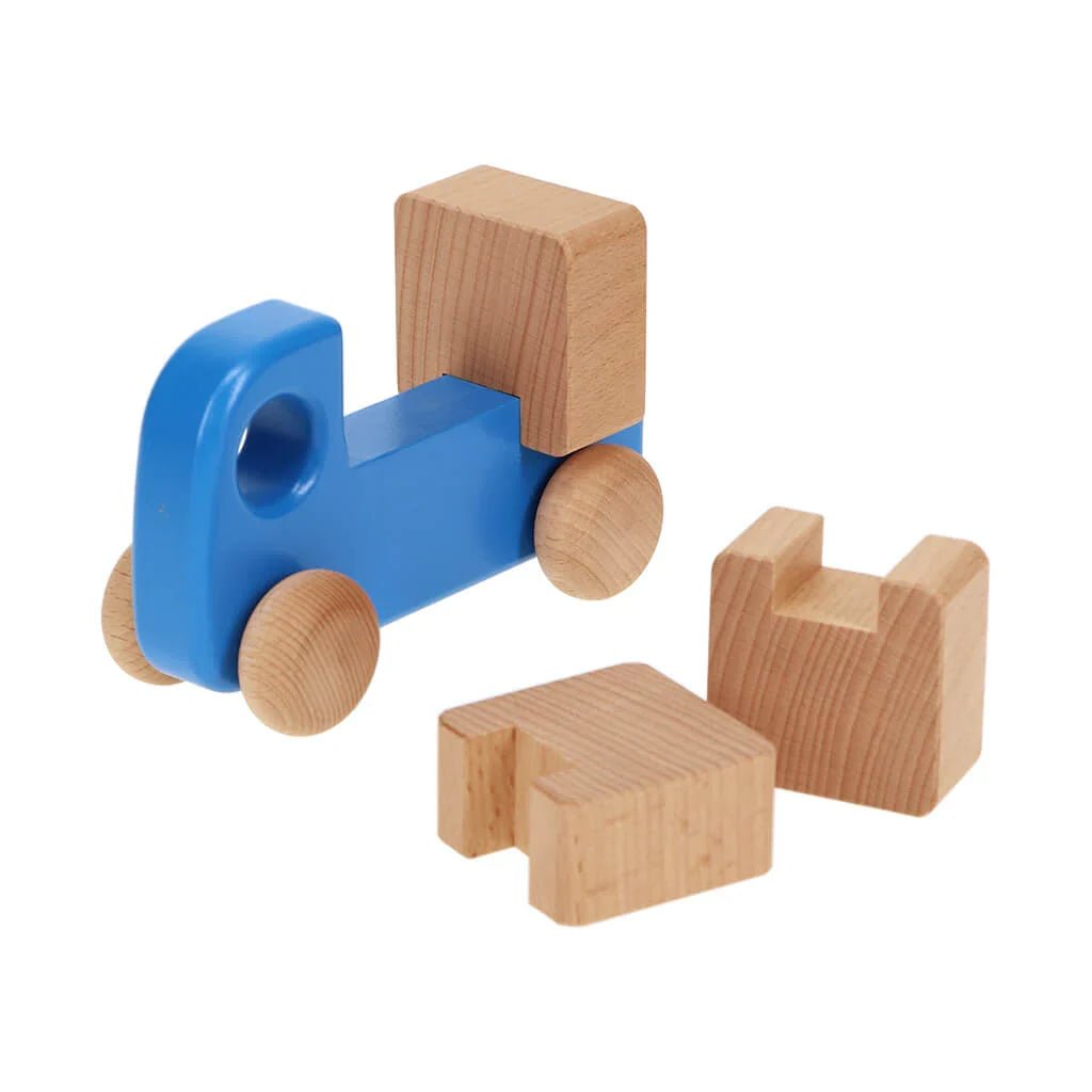 Colorful Wooden Truck with Blocks by Bajo