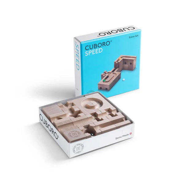 Cuboro Extra Set - Speed Marble Run - wood Blocks for open-ended play - Title: Default Title