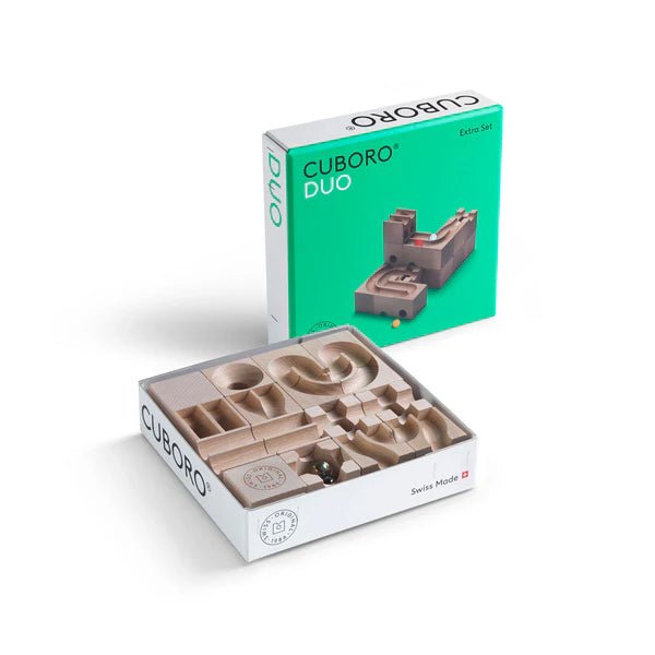 Cuboro Marble Run - Duo Extension Set Marble Run - wood Blocks for open-ended play - Title: Default Title
