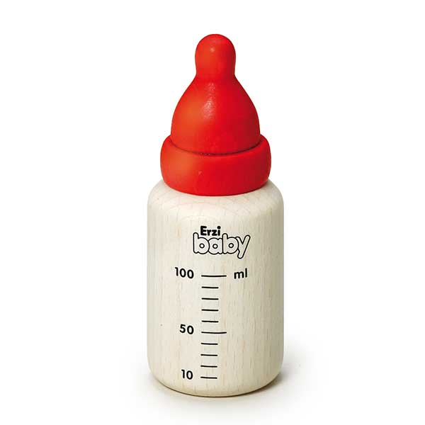 Erzi Wooden Baby Bottle for Pretend Play - wood for open-ended play - Title: Default Title