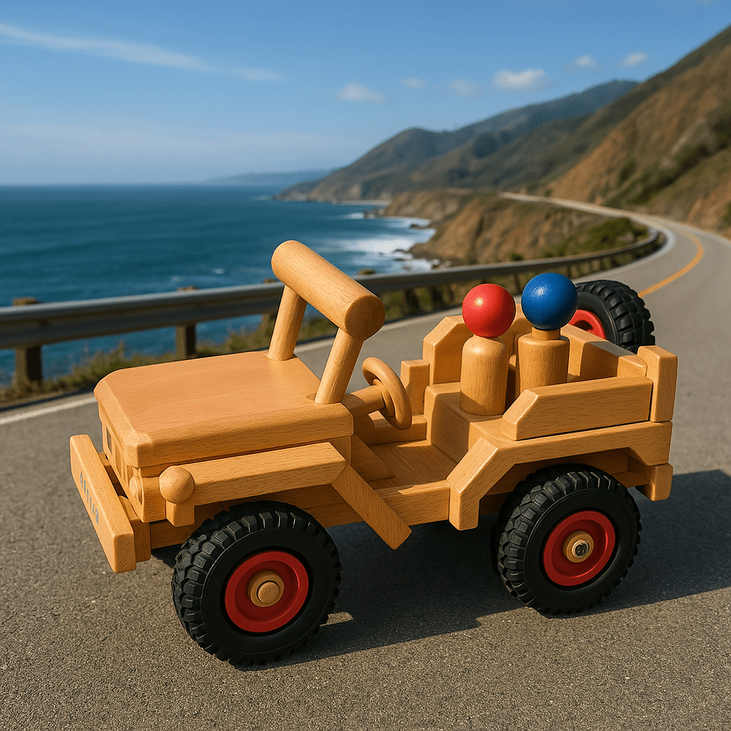 Fagus Wooden Jeep | Vehicles- Blue Otter Toys