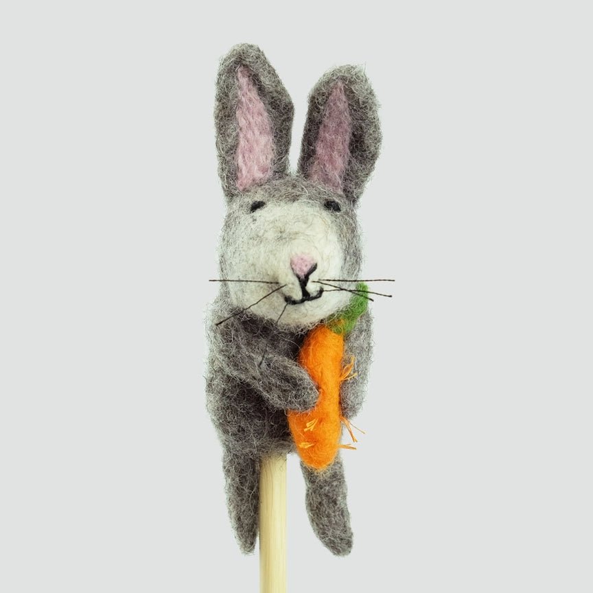 fingerpuppet bunny - close up view