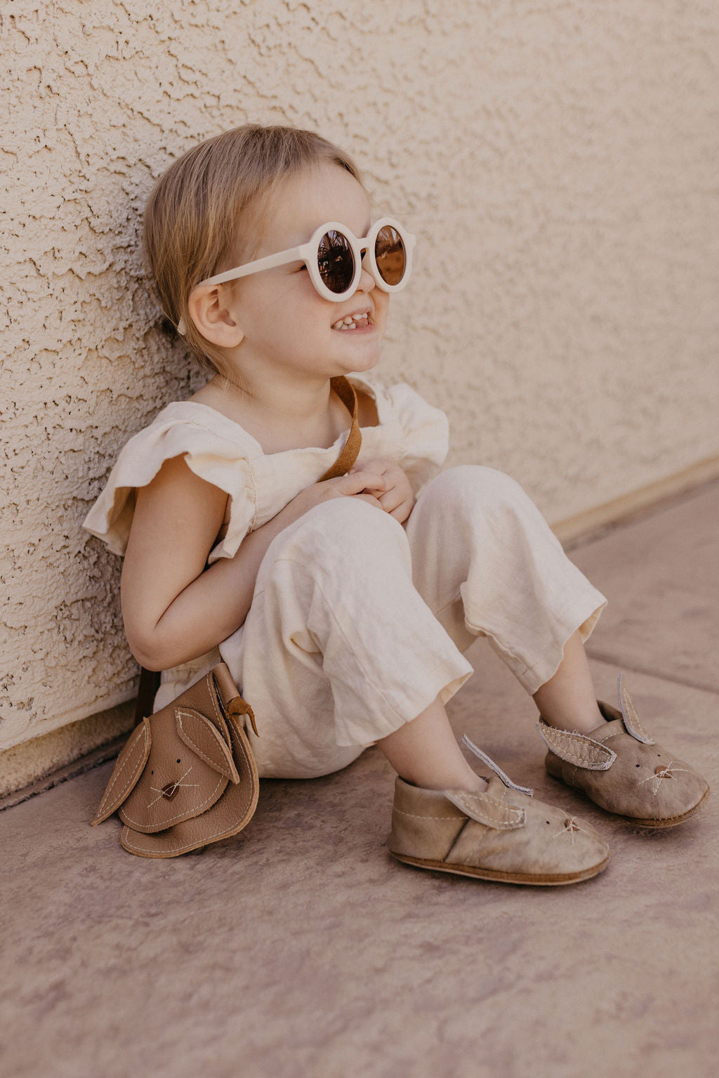 Pink Bunnies // Cute Critters Leather Shoes Baby and Toddler Bunny