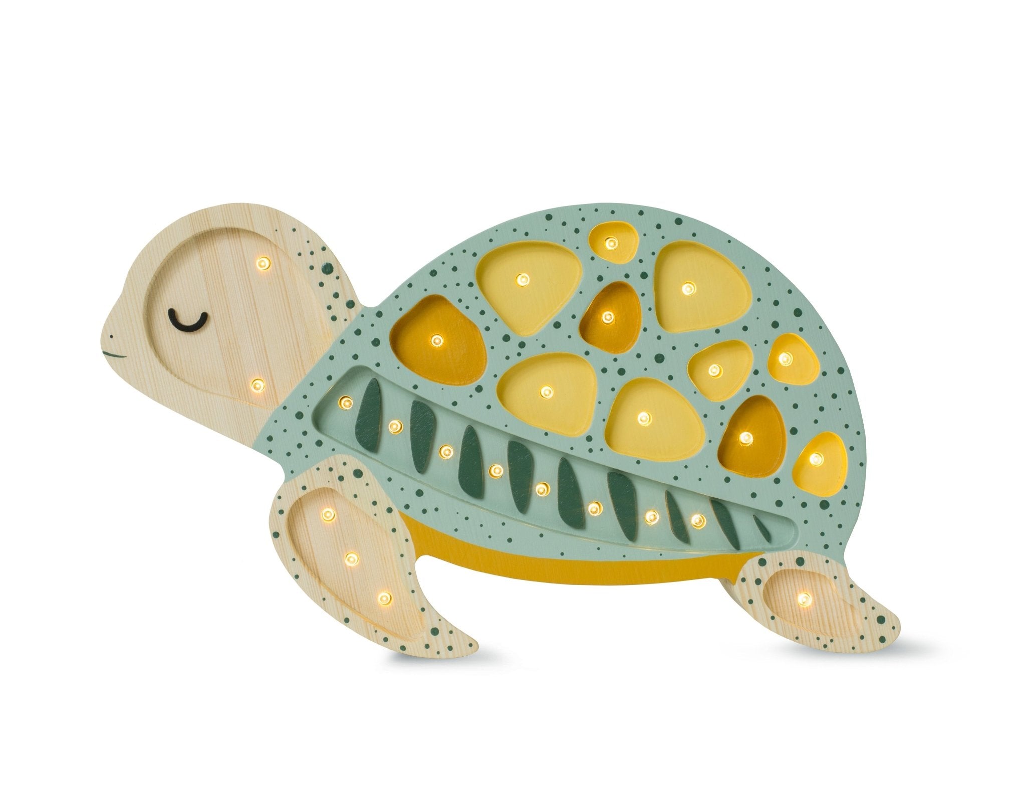 Little Lights Turtle Lamp - Kids Room Night Light- Blue Otter Toys