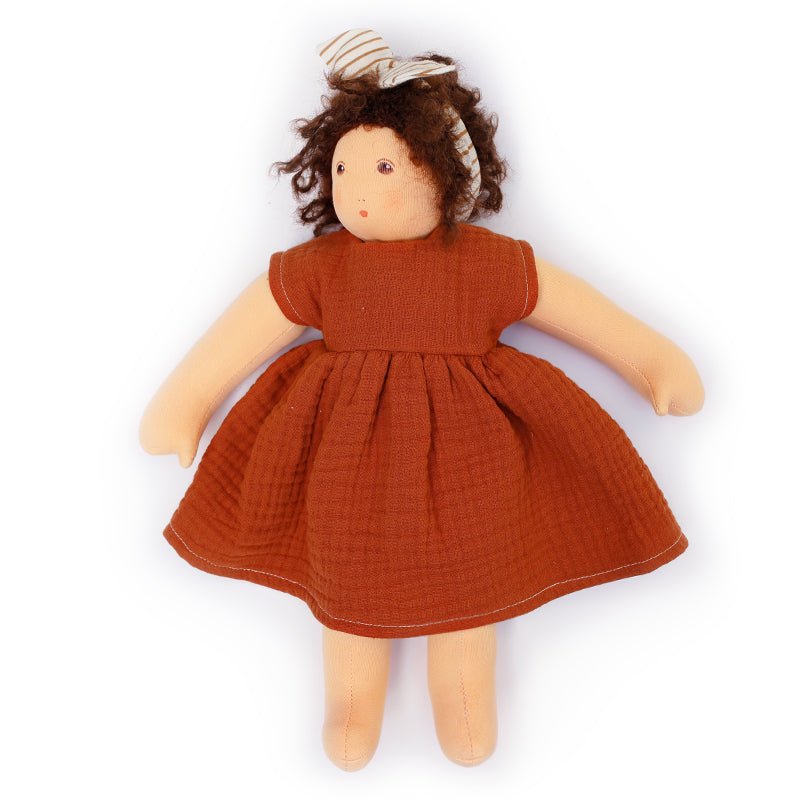 Nanchen Organic Cotton Doll "Bente" 16" - cotton, wool Dolls for open-ended play - Title: Default Title