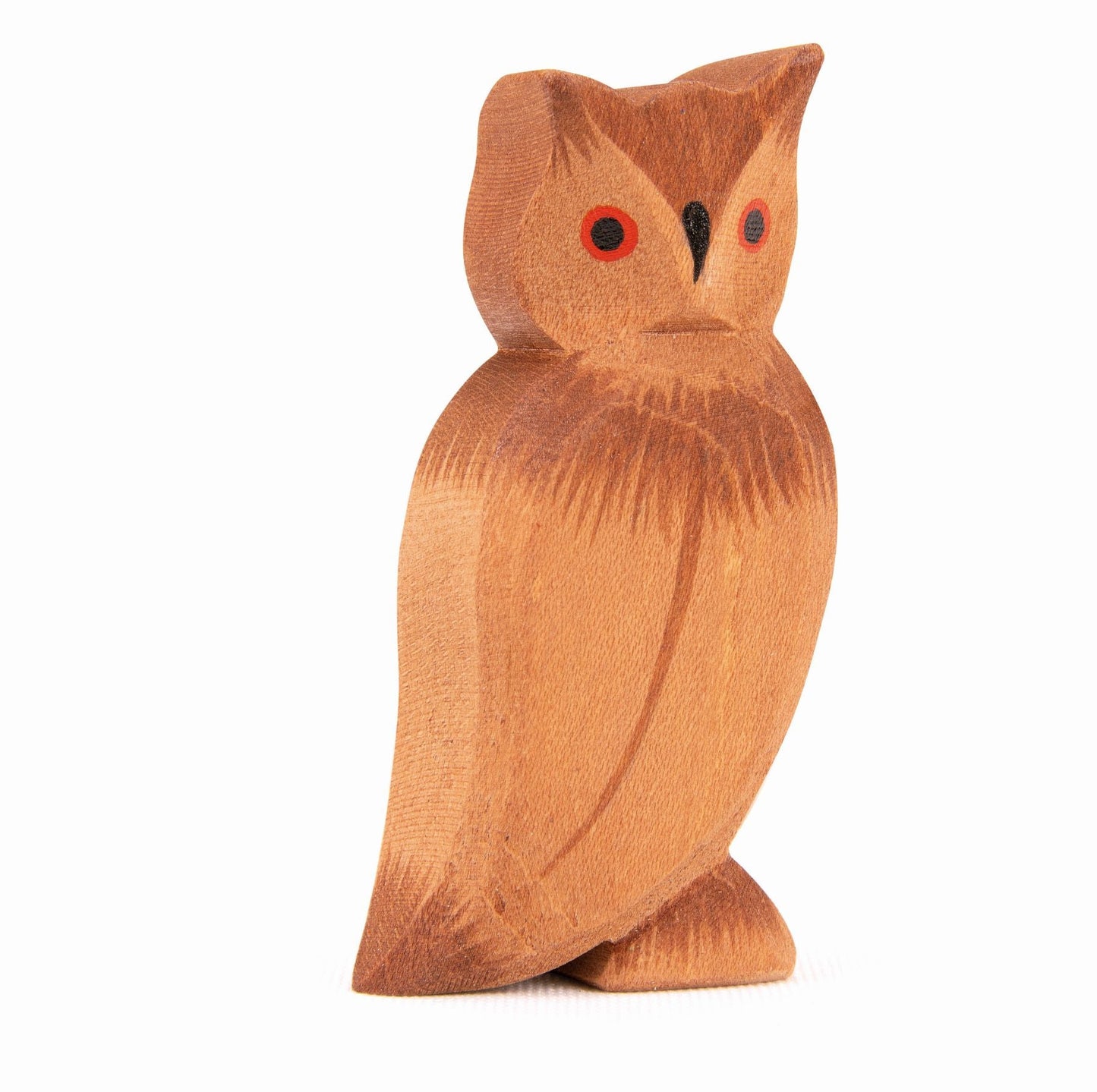 Ostheimer Wooden Eagle Owl - wood, natural Wooden Figures for open-ended play - Title: Default Title