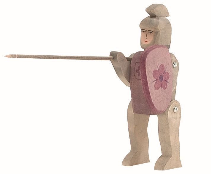 Ostheimer Wooden Figure, Riding Knight (Red) - wood, natural Wooden Figures for open-ended play - Title: Default Title