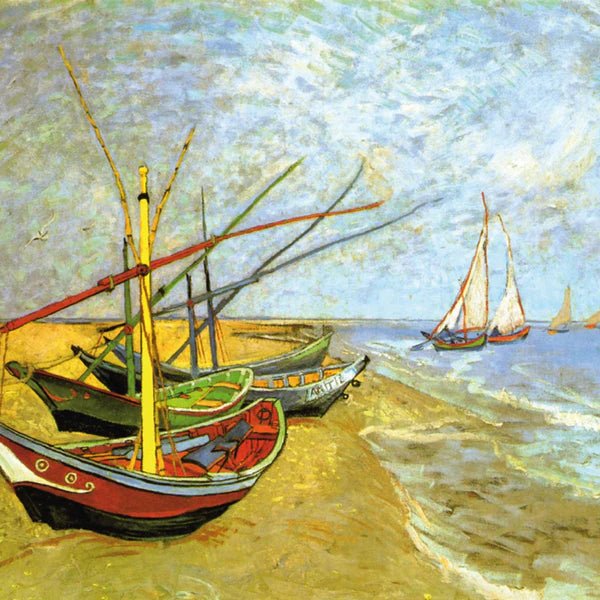 Boats by Vincent van Gogh