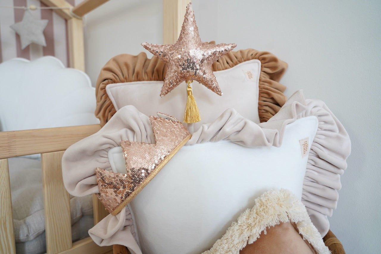 “Rose Gold” Crown and Wand Magic Set - cotton for open-ended play - Title: Default Title