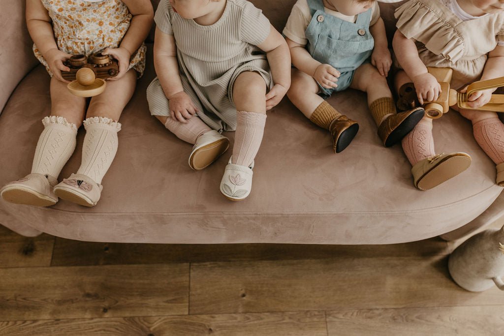 Sahara Butterflies // Cute Critters Leather Shoes Baby and Toddler
