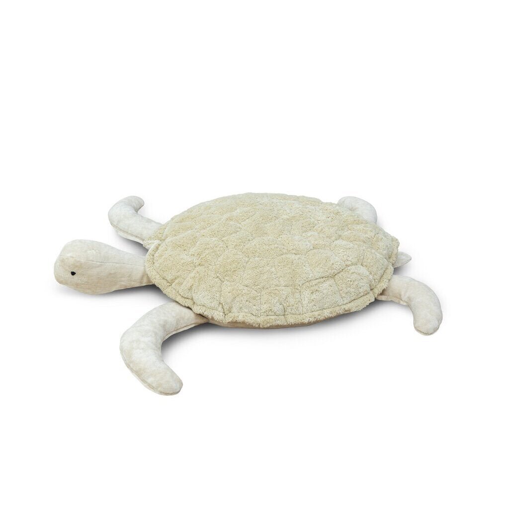 Sea turtle stuffed animal in the color linen