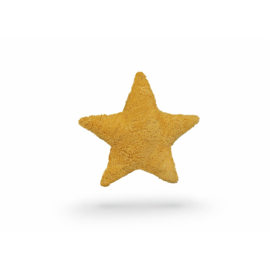 Gold star pillow
