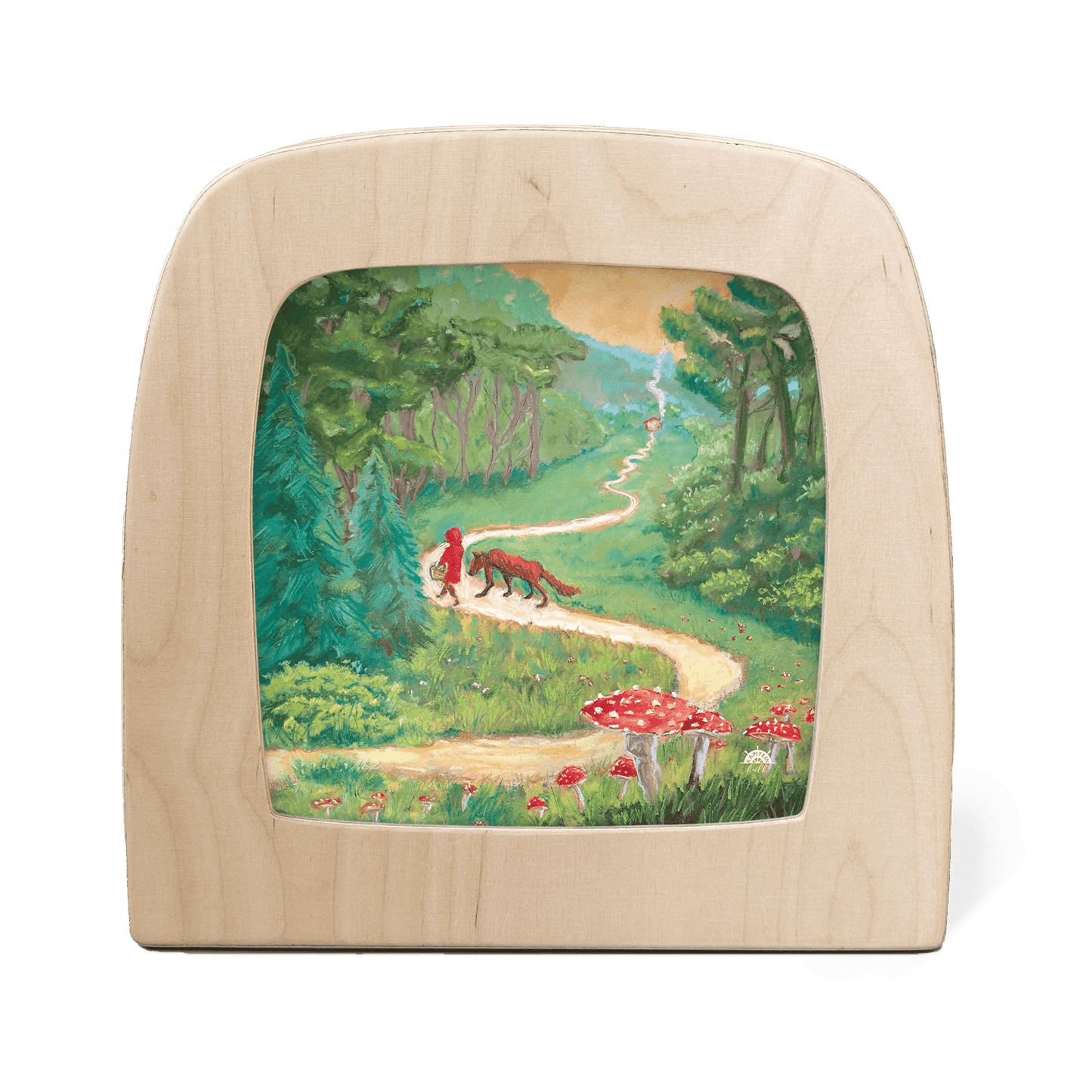 Toverlux lamp with red riding hood motif
