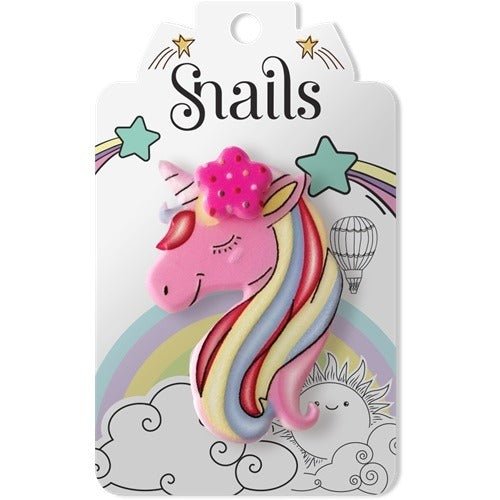 Snails brand unicorn hair clip on a white background