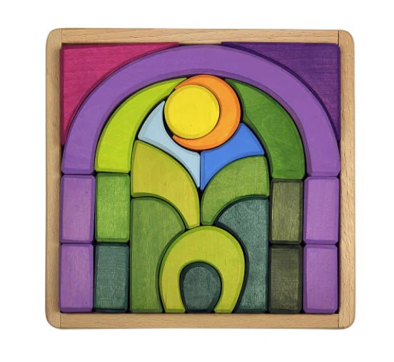Wooden Blocks 1001 Nights building set - wood for open-ended play - Title: Default Title