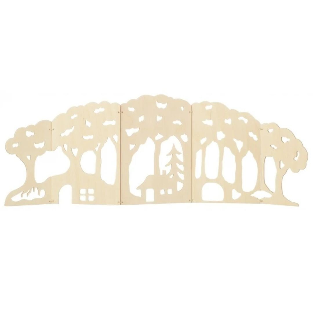 Wooden Forest Play Scene, Small - wood, felt Toy Playsets for open-ended play - Title: Default Title
