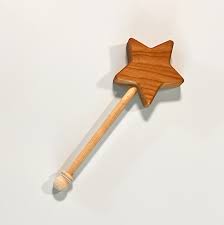 Wooden star wand