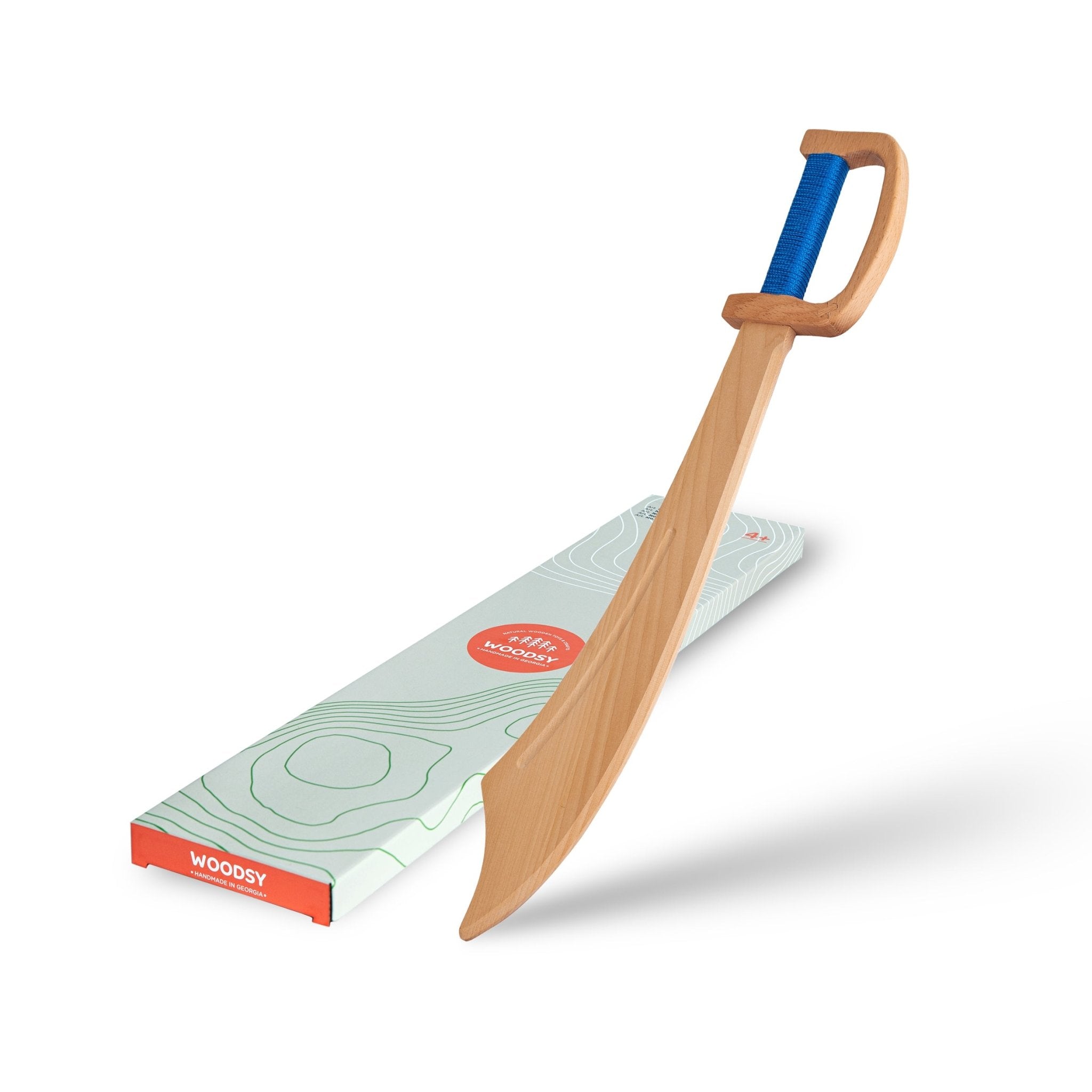 Woodsy Pirate Sword with Eye Patch | Wooden Toys- Blue Otter Toys