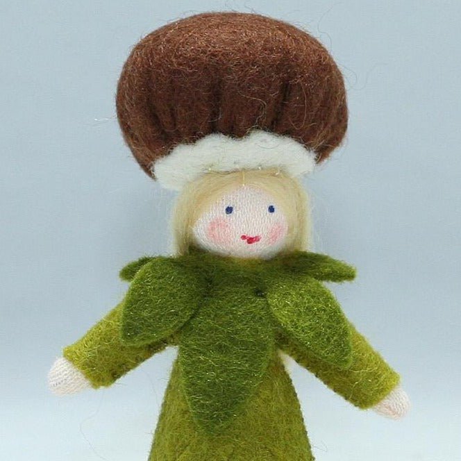 Ambrosius Chestnut Mother Doll - cotton, wool, felt Dolls for open-ended play - Skin Tone: Fair Skin