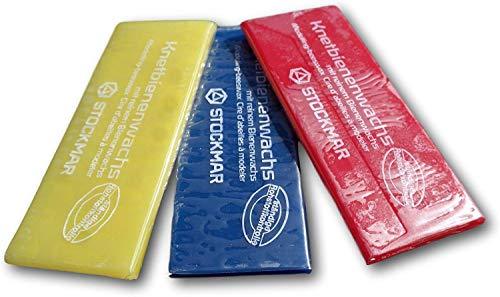 Stockmar Modeling Beeswax - 3 Assorted Pieces Red Yellow Blue - natural, beeswax Art and Crafts for open-ended play - Titl...
