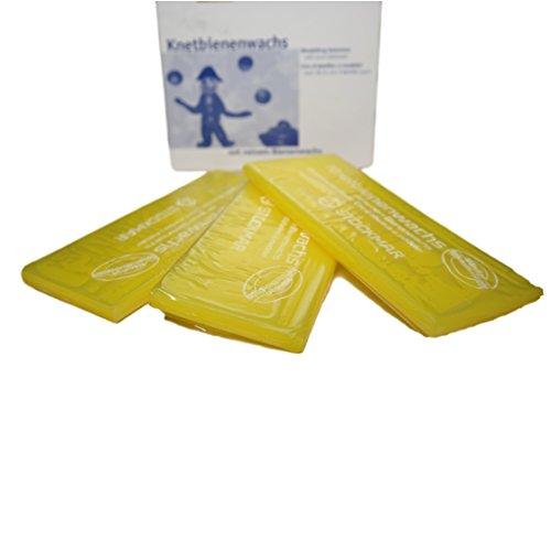 Stockmar Modeling Beeswax - 3 Pieces Lemon Yellow - beeswax Art and Crafts for open-ended play - Title: Default Title