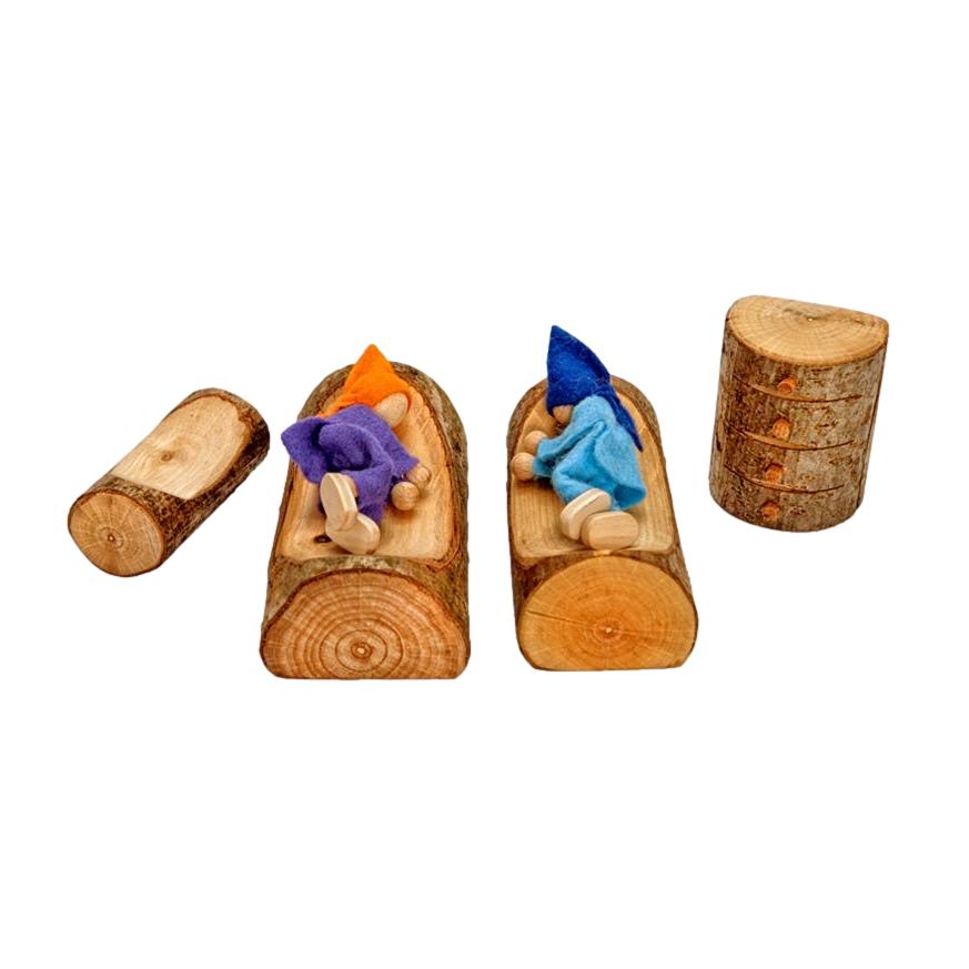 Branch Furniture for Elf Tree House, Small Bedroom - wood, natural Dollhouse Accessories for open-ended play - Title: Defa...