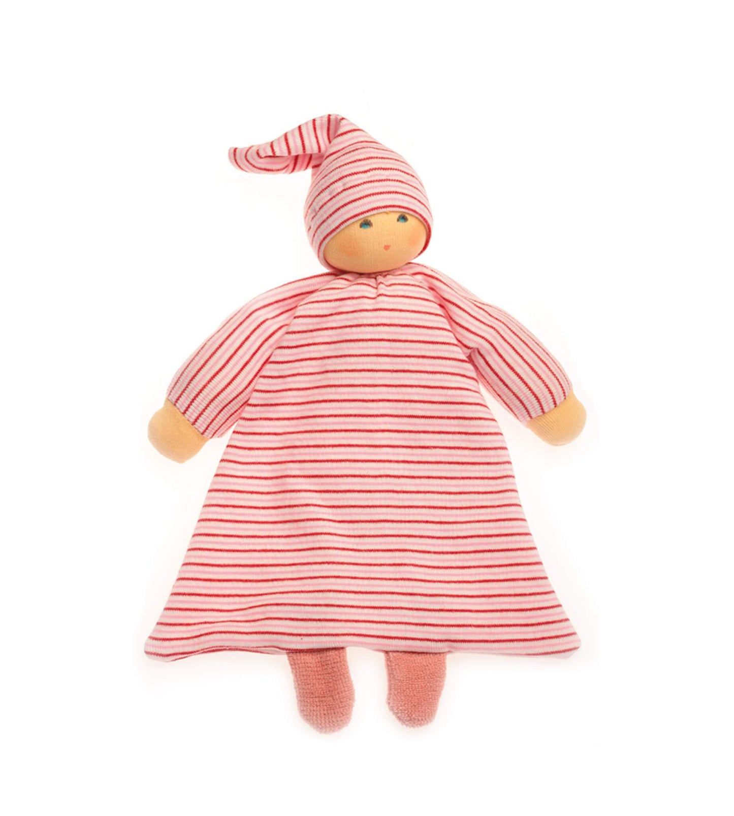 Nanchen Organic Cotton Waldorf Doll"Betthupfer" - cotton, wool Dolls for open-ended play - Color: Blue