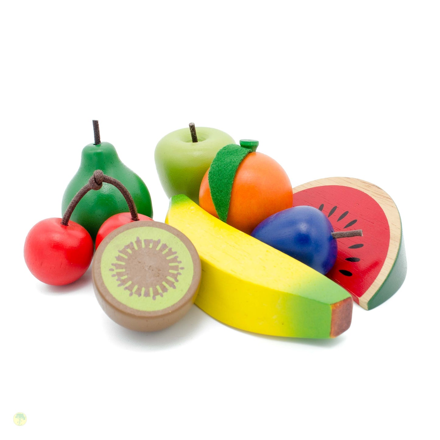 Set of Assorted Wooden Fruit - wood Play Kitchen for open-ended play - Title: Default Title