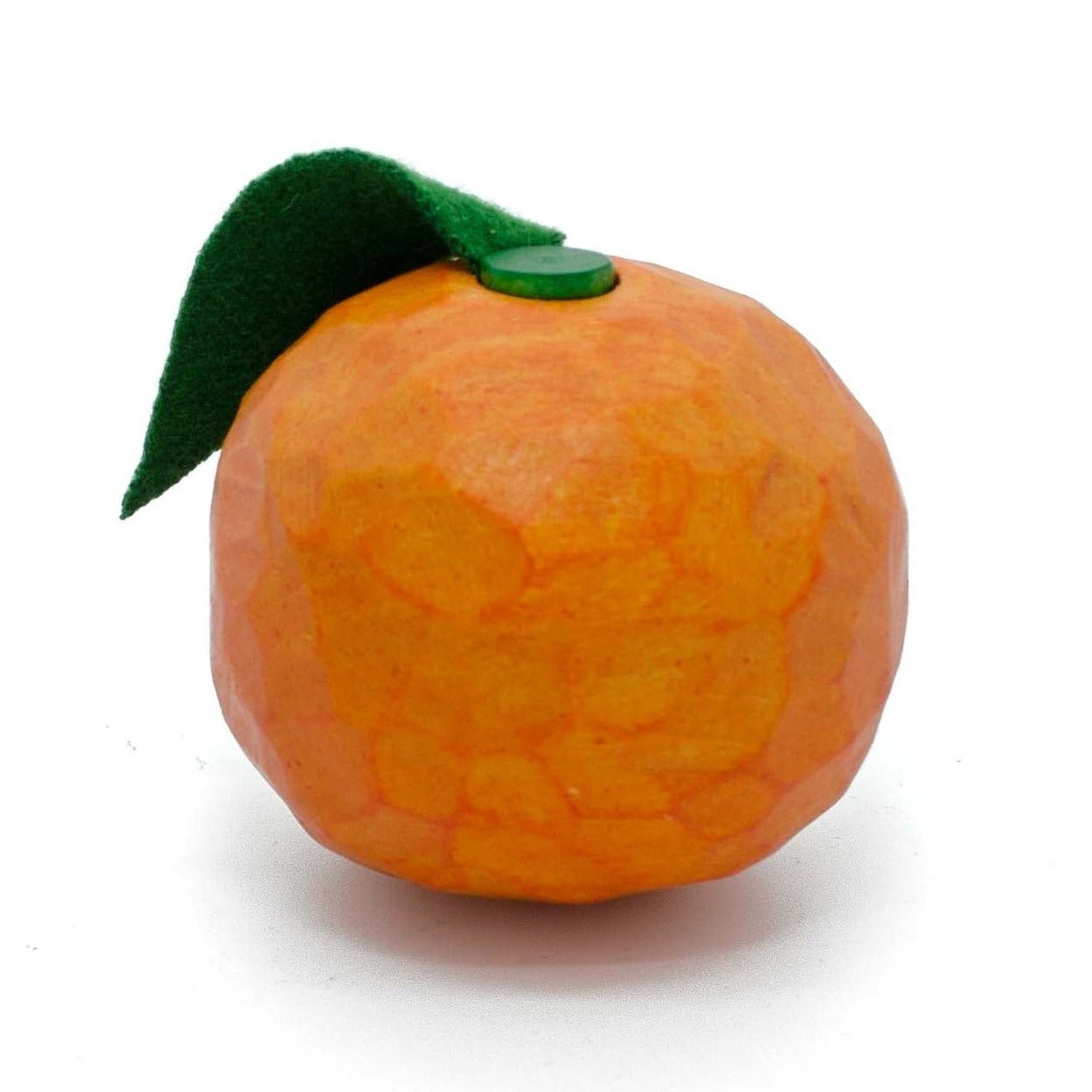 Hand Carved Wooden Play Orange by Estia - wood, natural Play Food for open-ended play - Title: Default Title