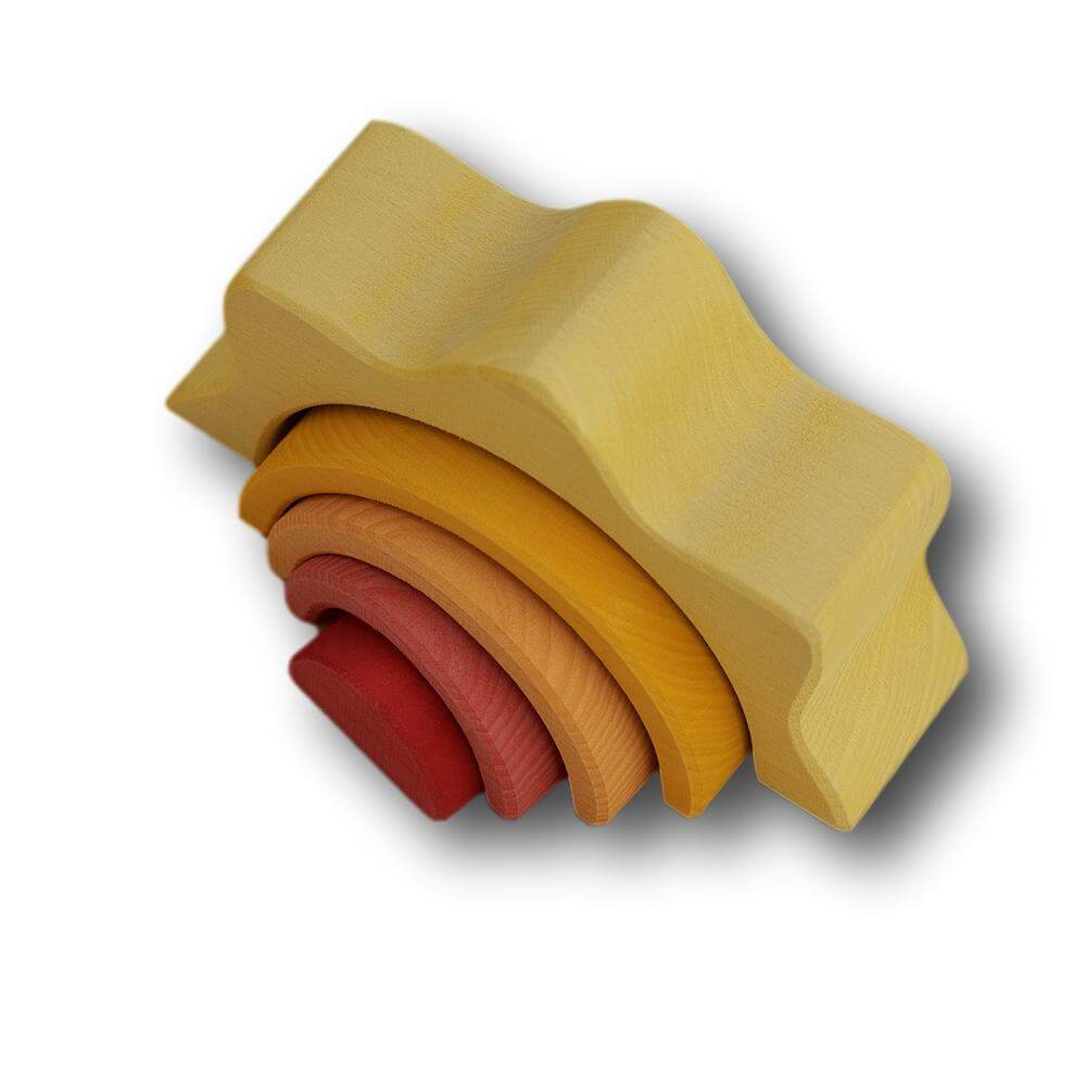 Raduga Grez Sun Arch Stacker - wood, natural Blocks for open-ended play - Title: Default Title