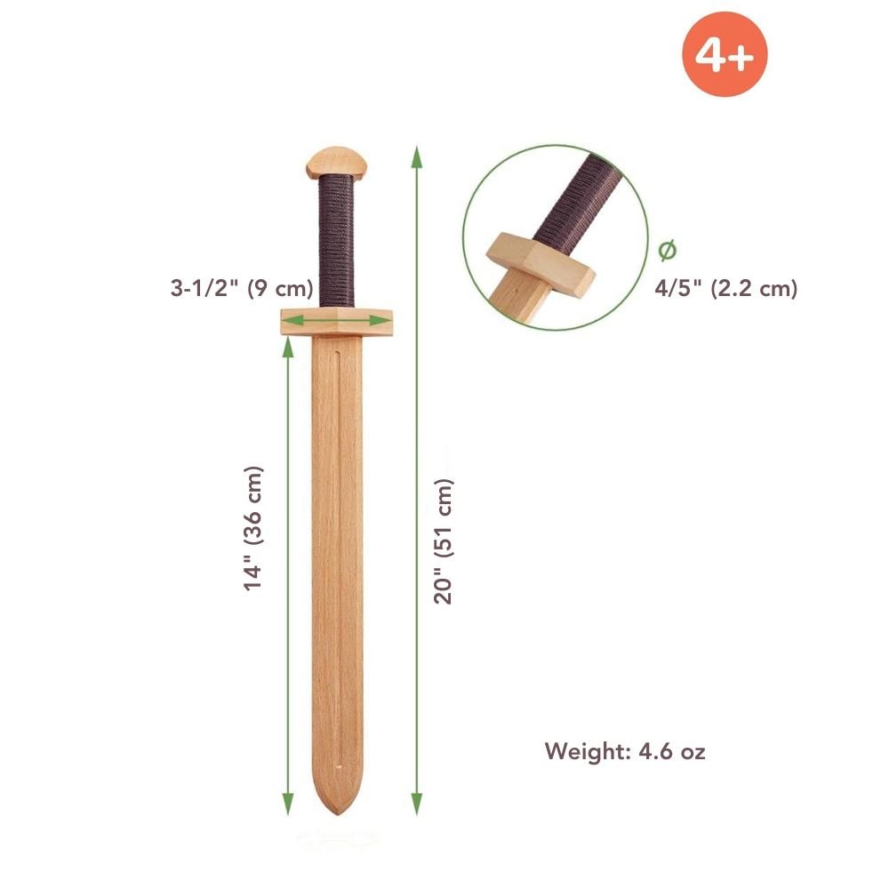 Woodsy Small Double Edged Sword | Wooden Toys – blueottertoys
