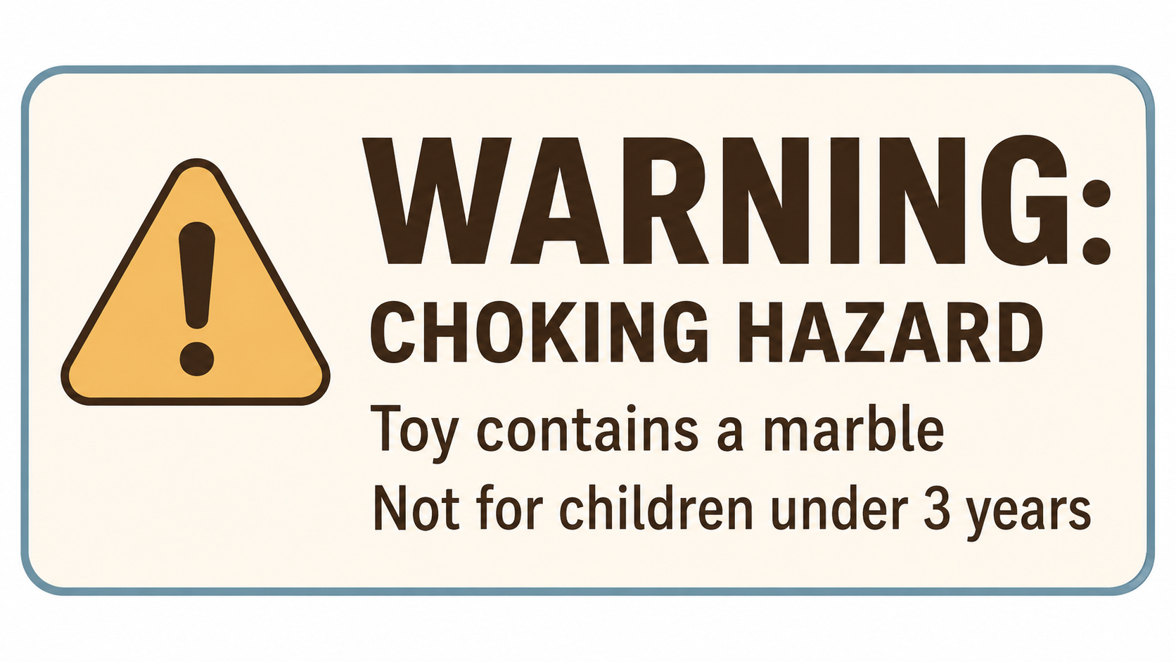 Contains a Marble Warning
