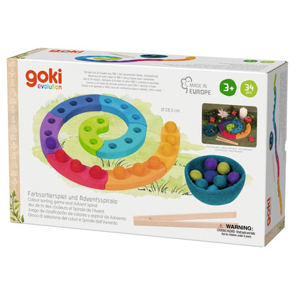 Color Sorting Game and Advent Spiral by Goki