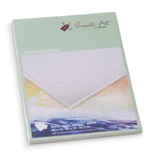 Encaustic Art branded mixed size pack of A4, A5, and A6 painting cards on a white background