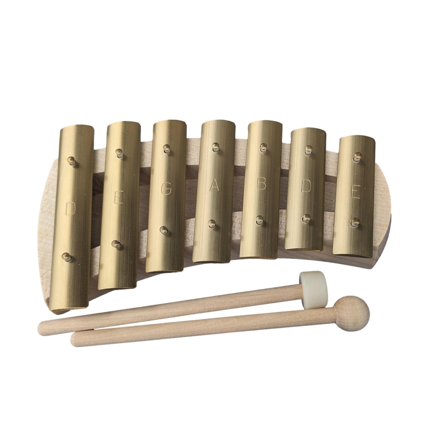 Auris 7 Tone Pentatonic Glockenspiel Curved (KPB) - wood, natural, rubber, beeswax Percussion Instruments for open-ended p...