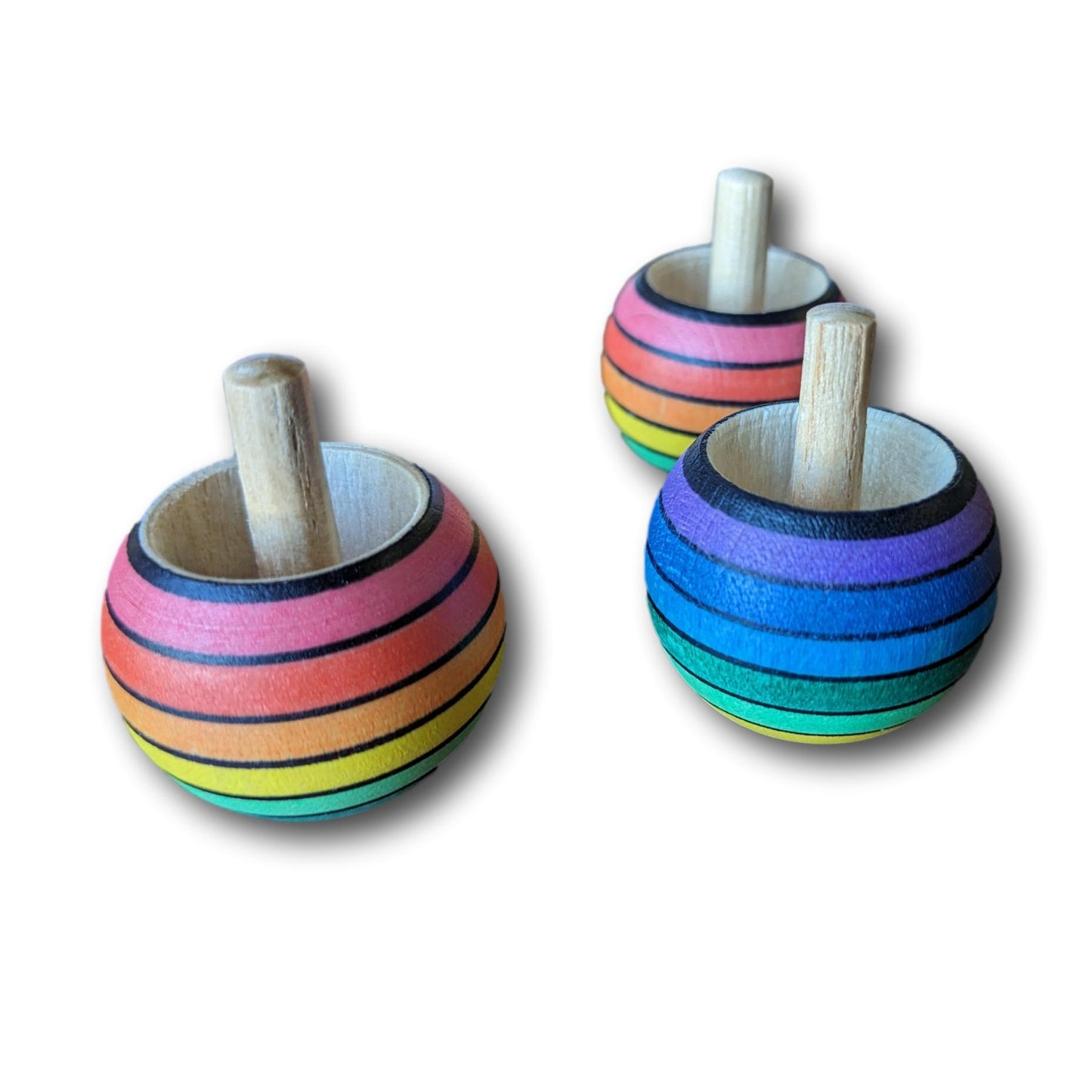 Mader Mader Turn-Over Spinning Top - Rainbow - blueottertoys-WW-GM2489