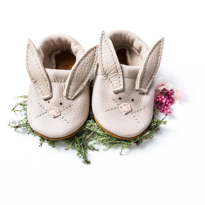 Oyster Bunnies // Cute Critters Leather Shoes Baby and Toddler Bunny