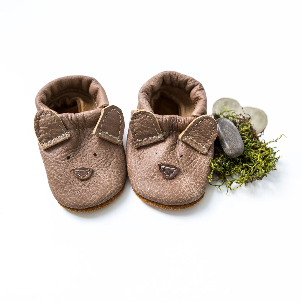 Chai Bear // Cute Critters Leather Shoes Baby and Toddler