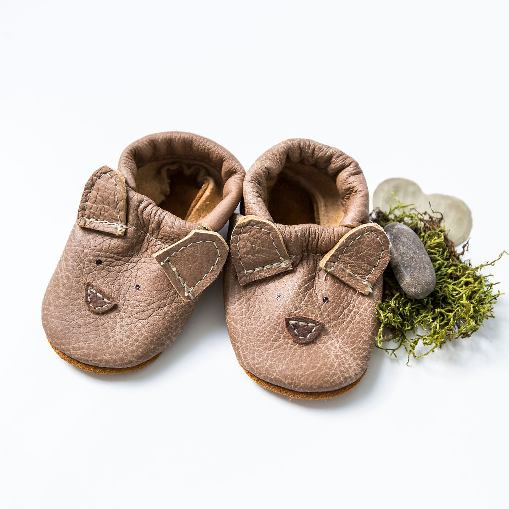 Chai Bear // Cute Critters Leather Shoes Baby and Toddler