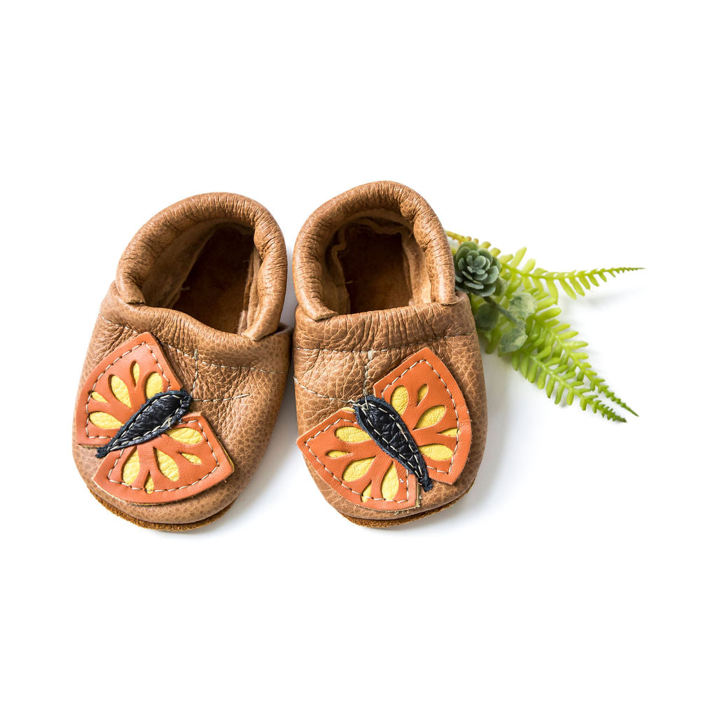 Sahara Butterflies // Cute Critters Leather Shoes Baby and Toddler