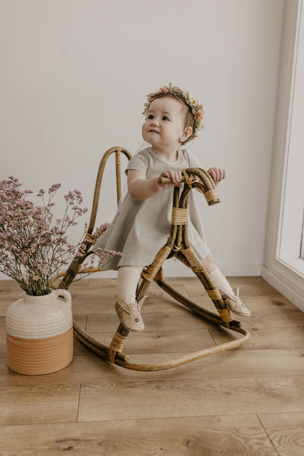 Flax Bunnies // Cute Critters Leather Shoes Baby and Toddler Bunny