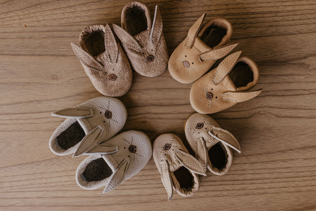 Chai  Bunnies // Cute Critters Leather Shoes Baby and Toddler Bunny