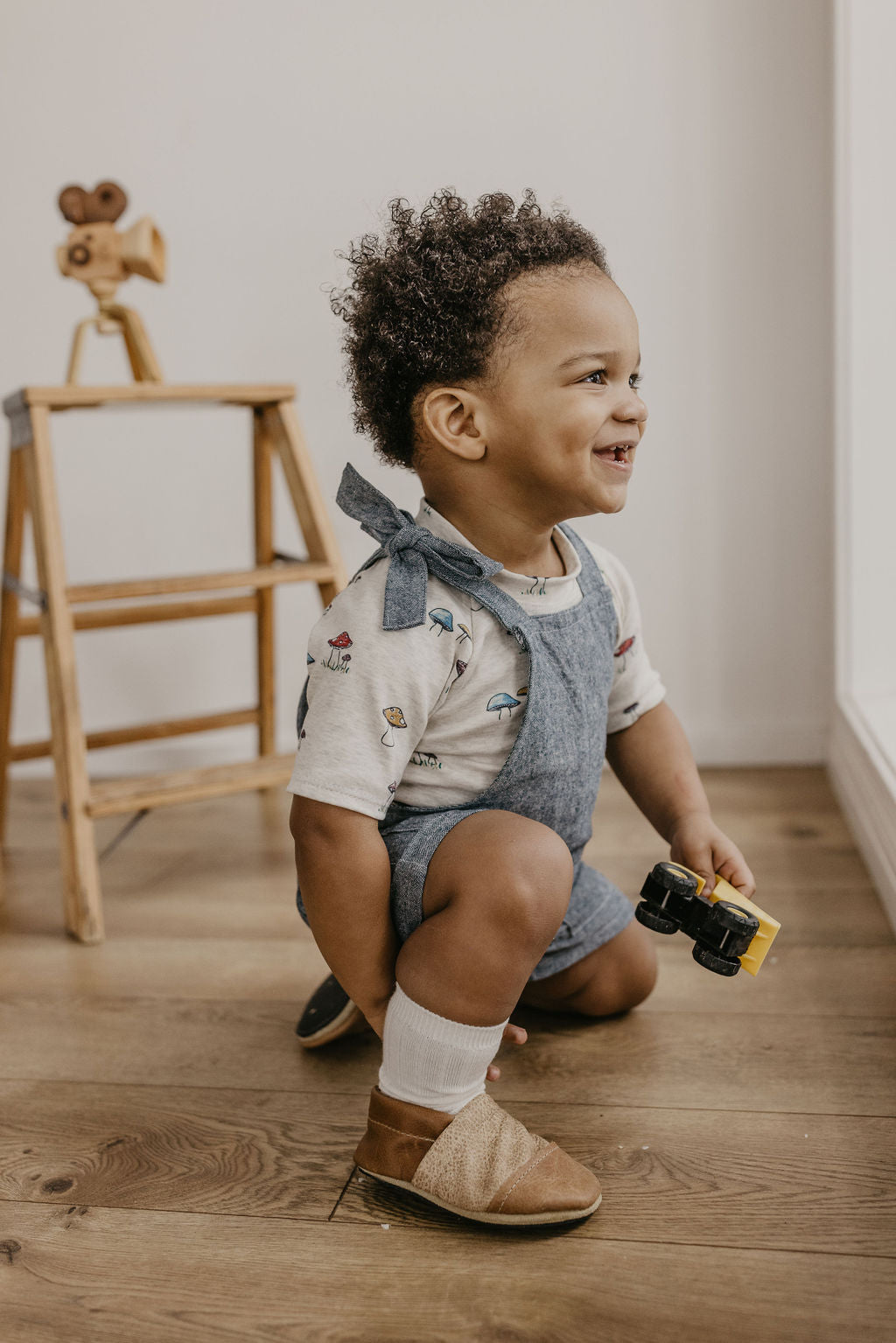 Wood/Latte Two Tone Loafer Baby and Toddler Shoes