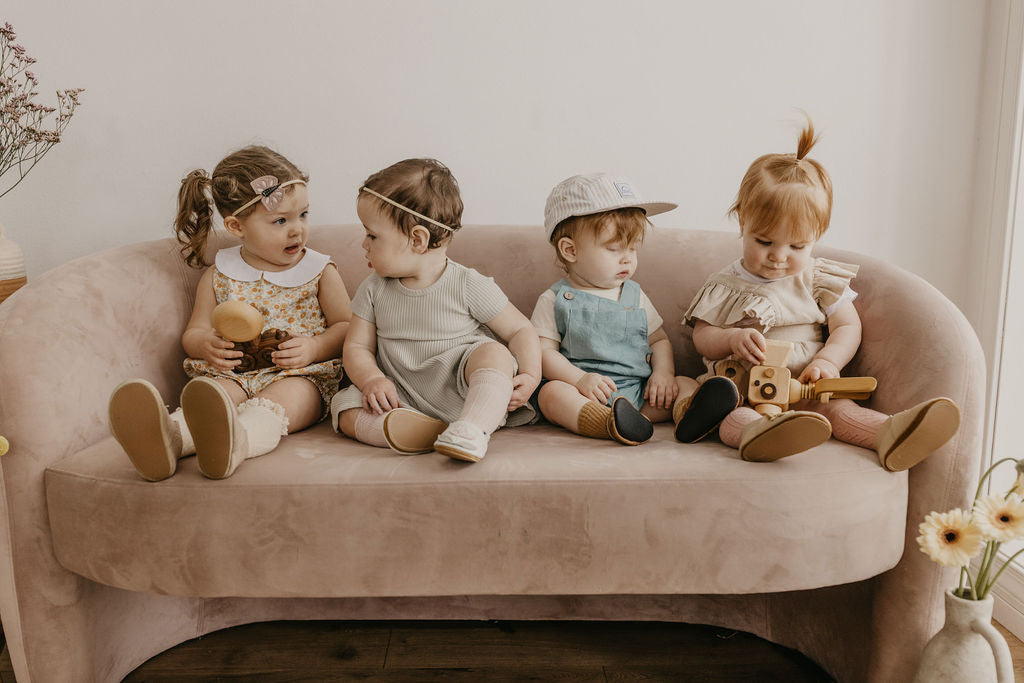 Sahara Butterflies // Cute Critters Leather Shoes Baby and Toddler