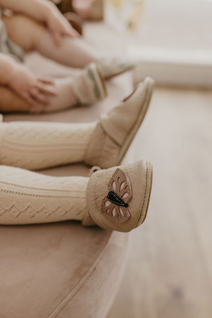 Sahara Butterflies // Cute Critters Leather Shoes Baby and Toddler